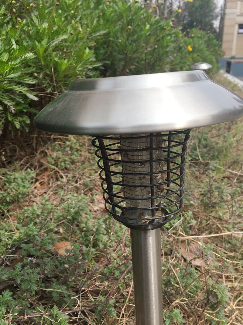 北京室外太阳能灭蚊灯效果用于用于小区草坪绿化带